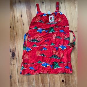 Original by Hawaiian by Basic Red Dolphin Dress/Swim Cover